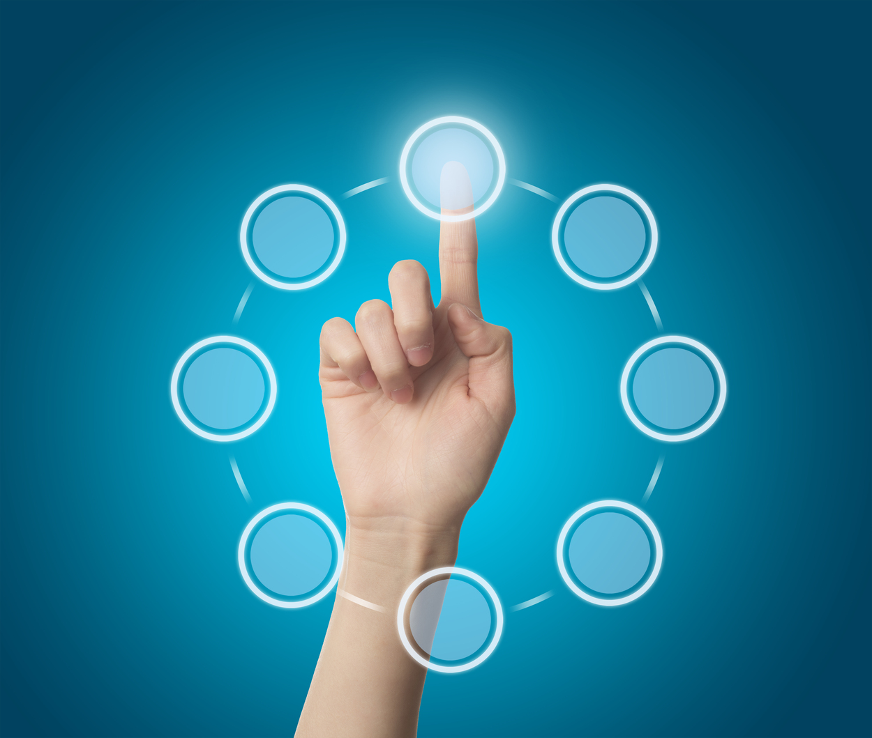 選択肢の中から一つを選ぶことを表したビジュアルイメージ